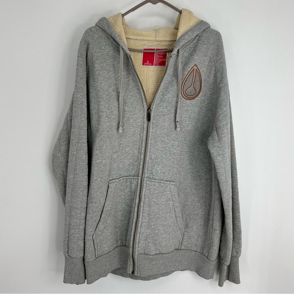 VINTAGE NIXON FUR SURF BMX SNOW SKATE MX HOODIE SWEATSHIRT XL